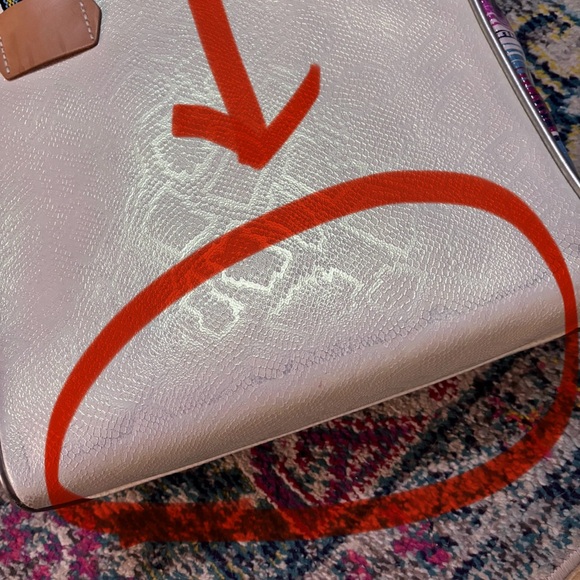 Consuela Teal Blue ClassicTote Bag with Intricate Design - Picture 8 of 8